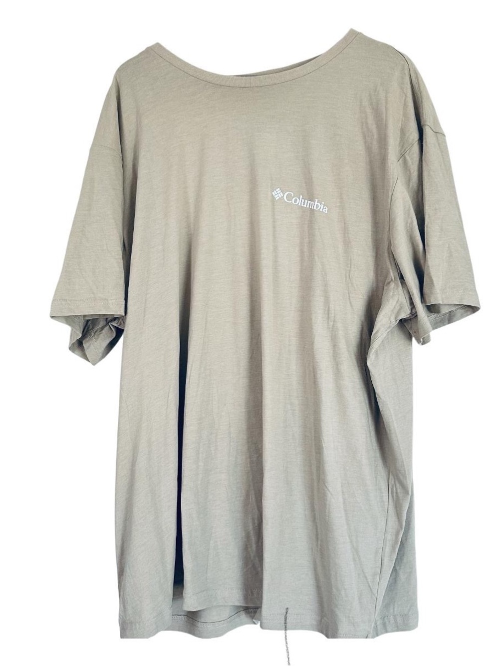 Columbia Short-Sleeve Logo beige shirt size 3X new